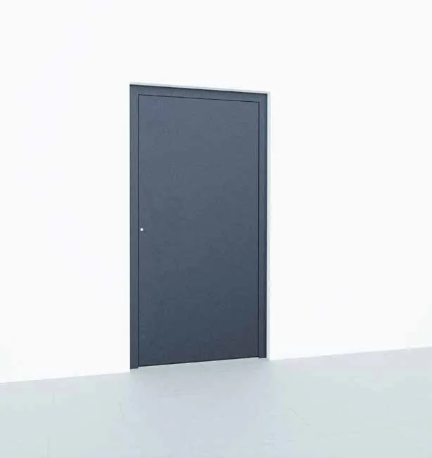 Aluminium-Haustür in Anthrazit, flächenbündig